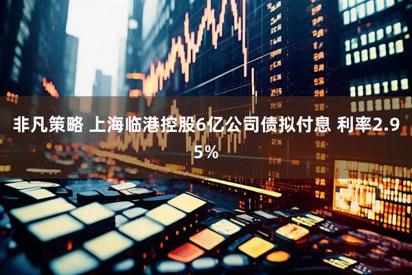 非凡策略 上海临港控股6亿公司债拟付息 利率2.95%